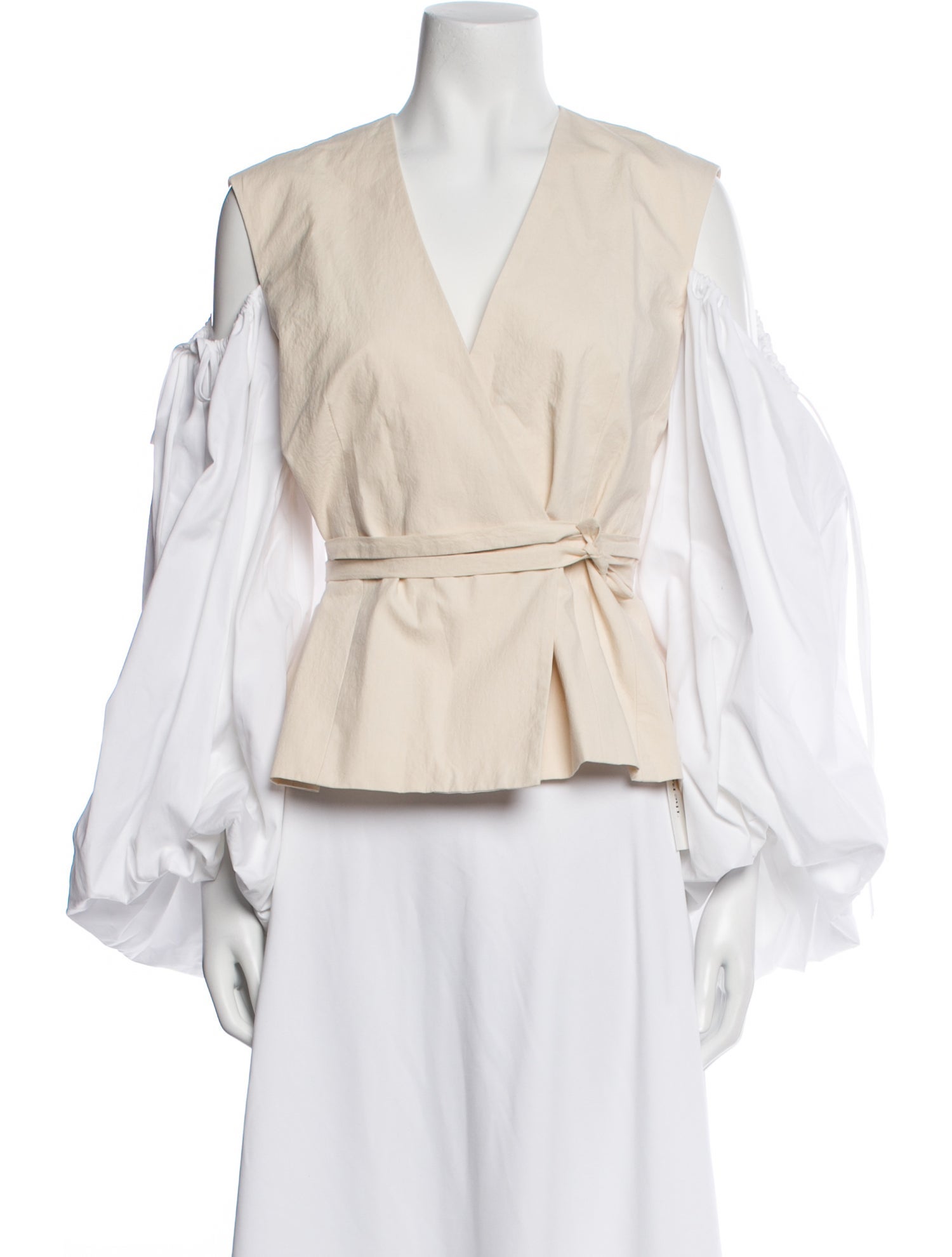 Rosie Assoulin V-Neck Long Sleeve Blouse w/ Tags