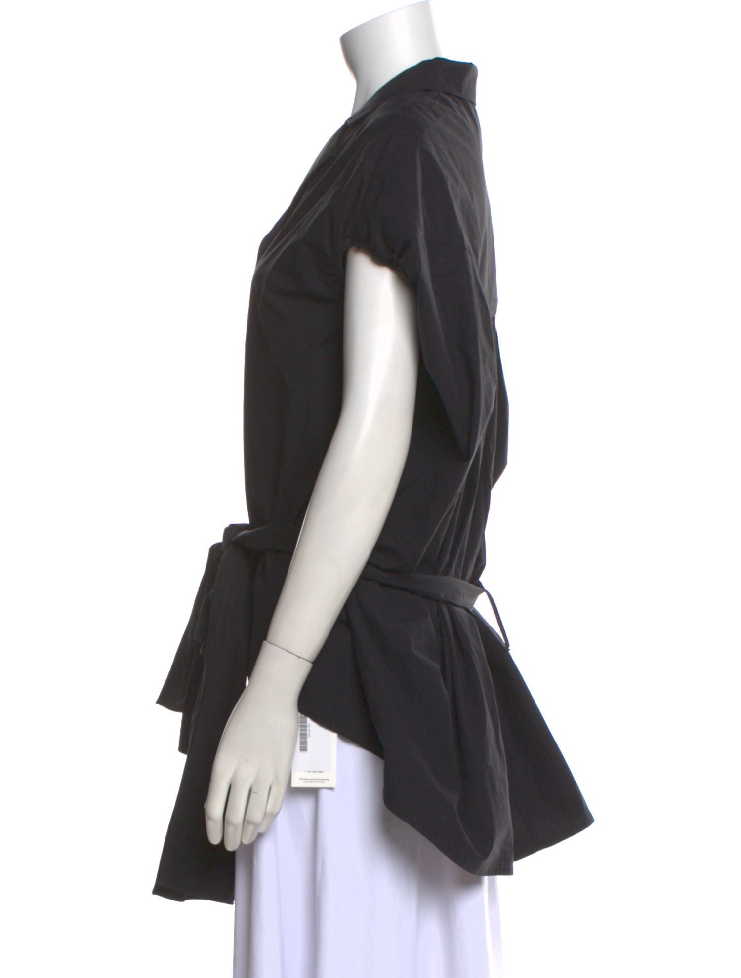 Rosie Assoulin V-Neck Short Sleeve Top