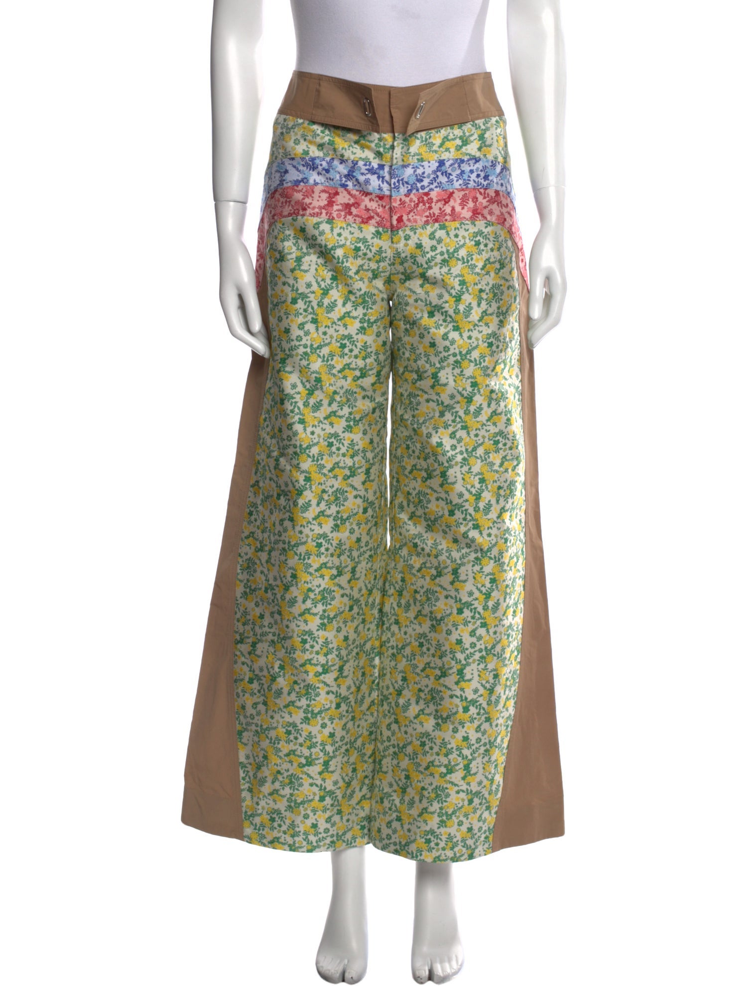 Rosie Assoulin Floral Print Wide Leg Pants