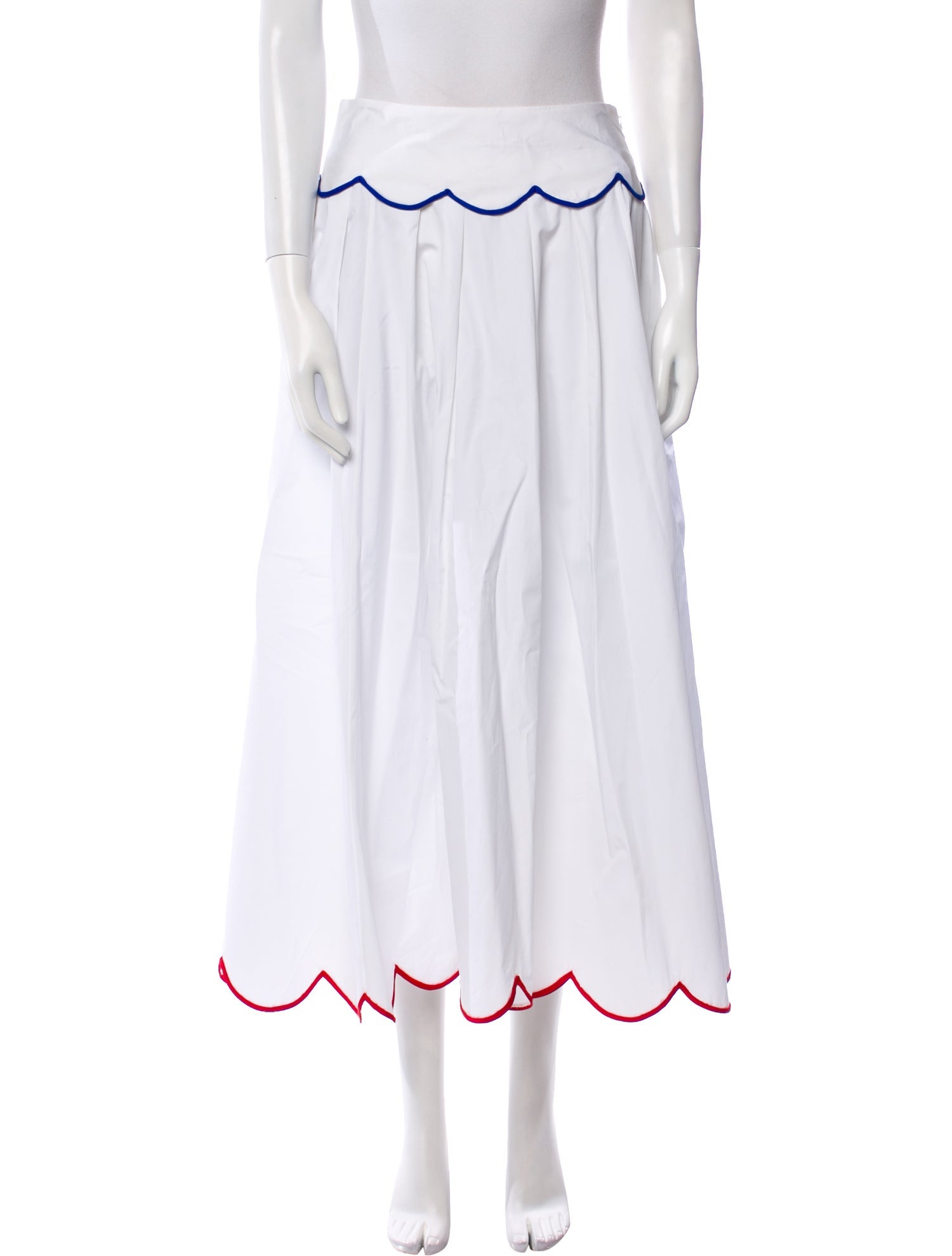 Rosie Assoulin Striped Midi Length Skirt w/ Tags