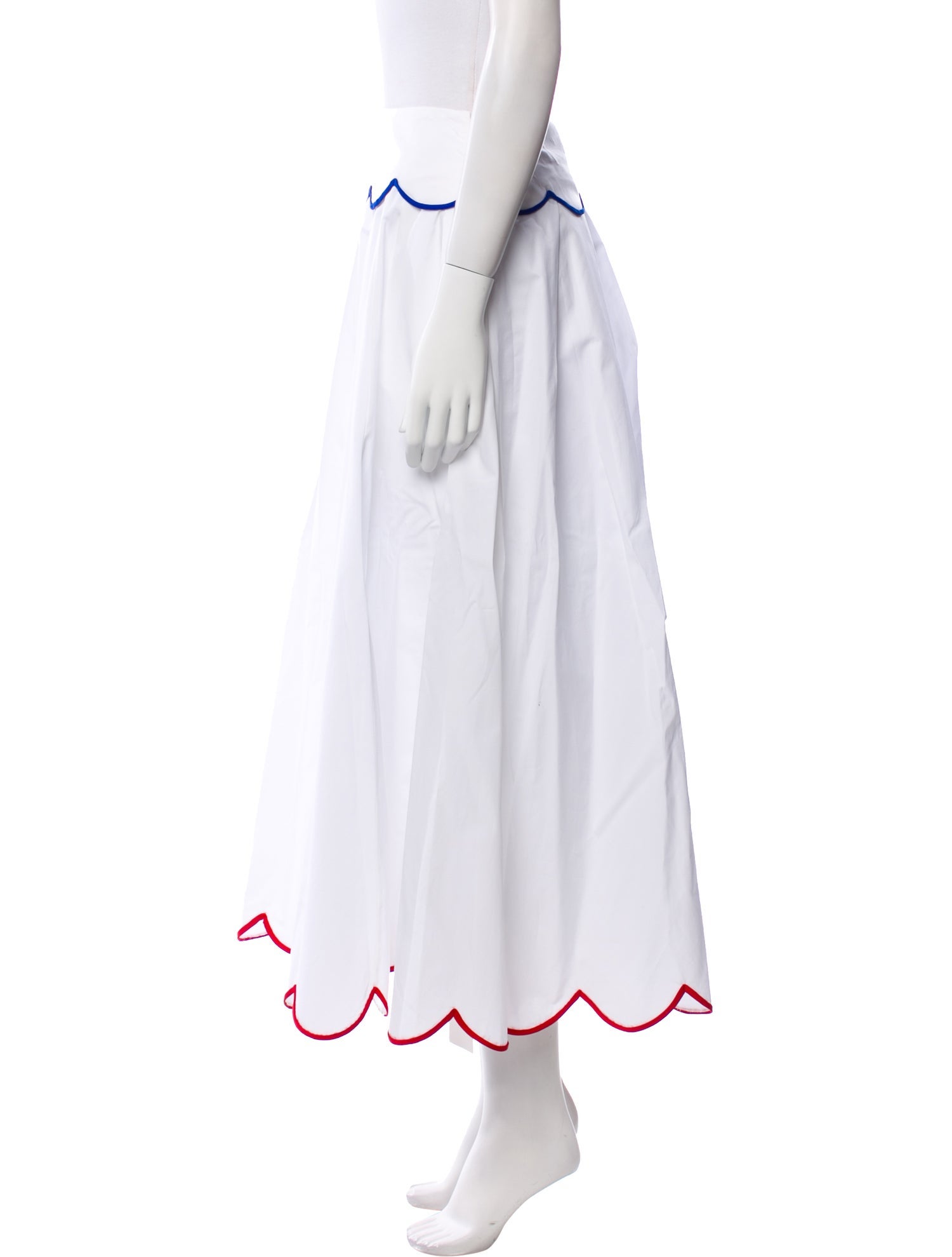 Rosie Assoulin Striped Midi Length Skirt w/ Tags