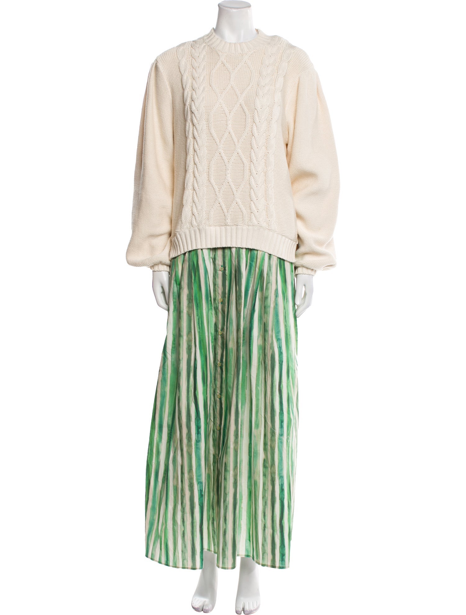 Rosie Assoulin Striped Long Dress w/ Tags