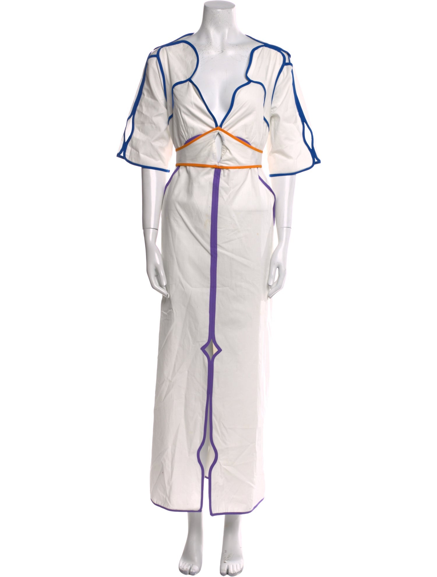 Rosie Assoulin V-Neck Long Dress