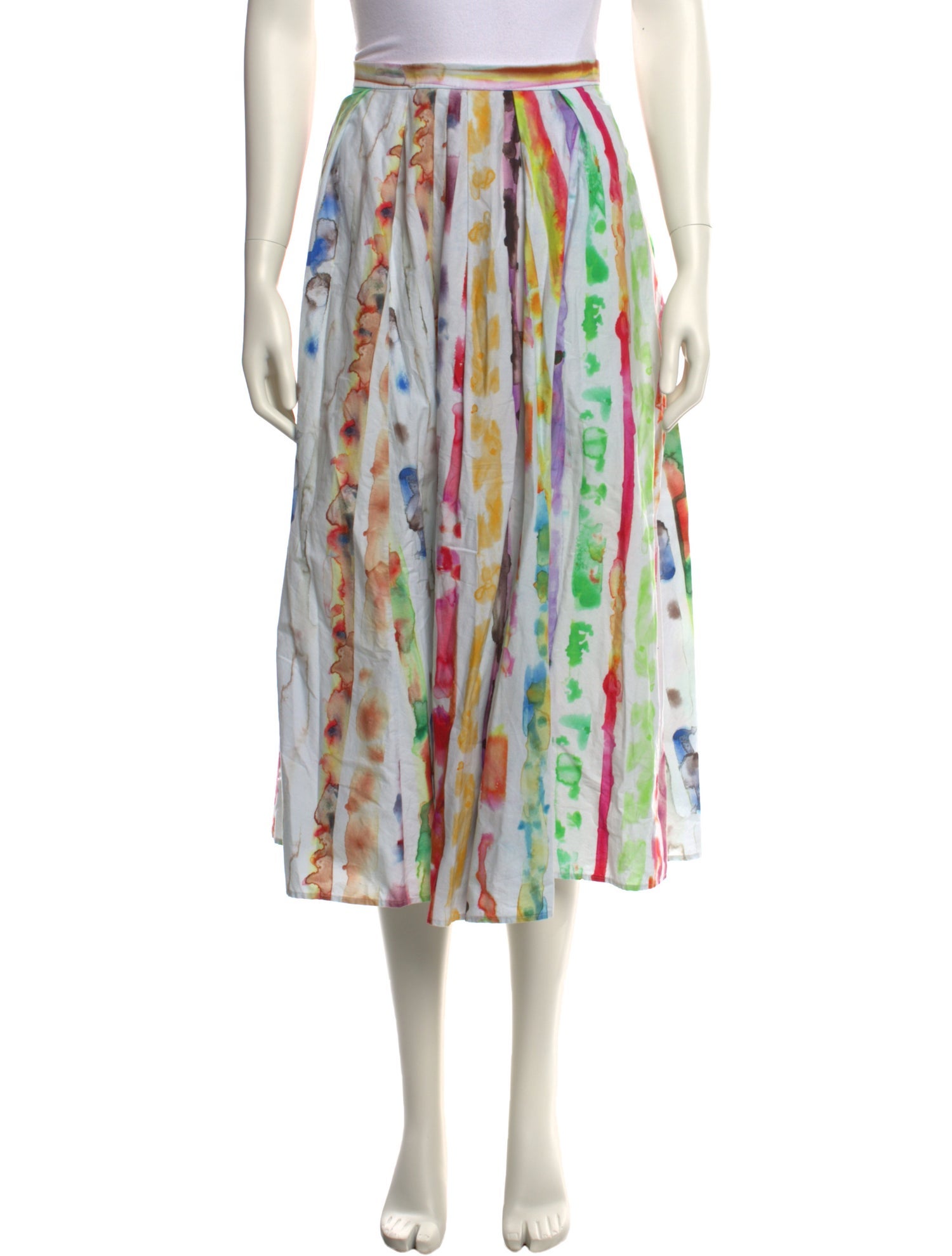 Rosie Assoulin Printed Midi Length Skirt