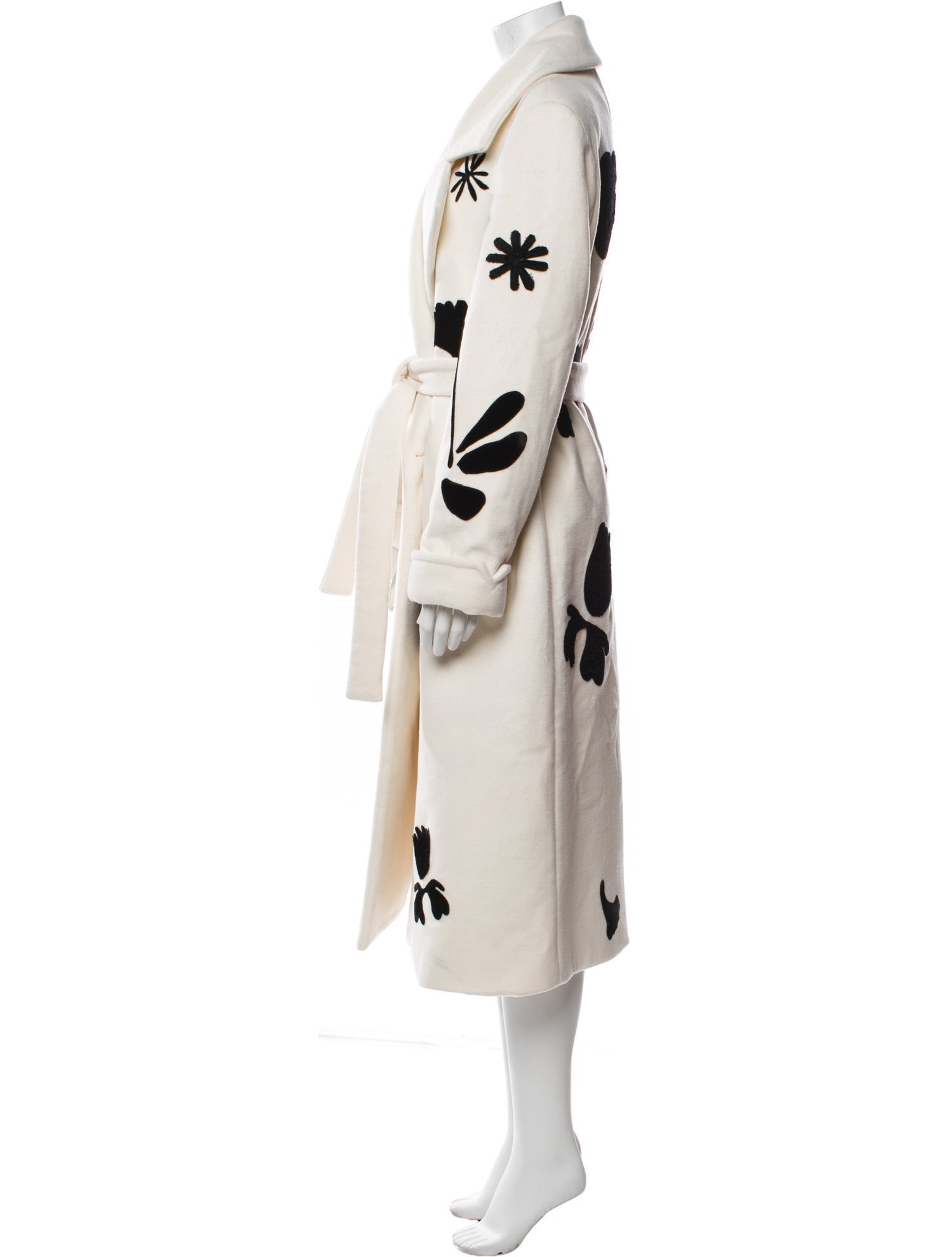 Rosie Assoulin Virgin Wool Printed Trench Coat w/ Tags