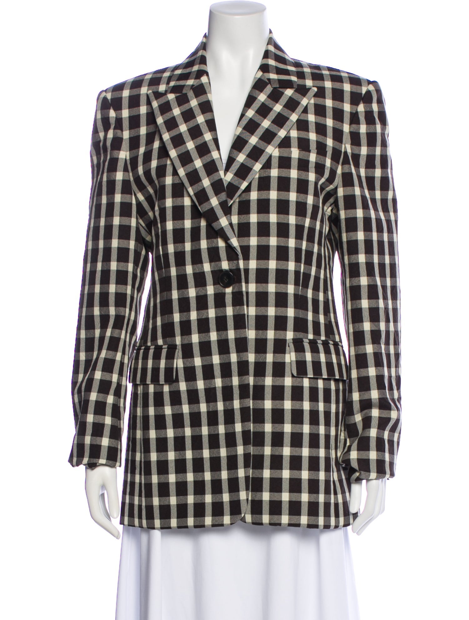 Rosie Assoulin Plaid Print Blazer w/ Tags
