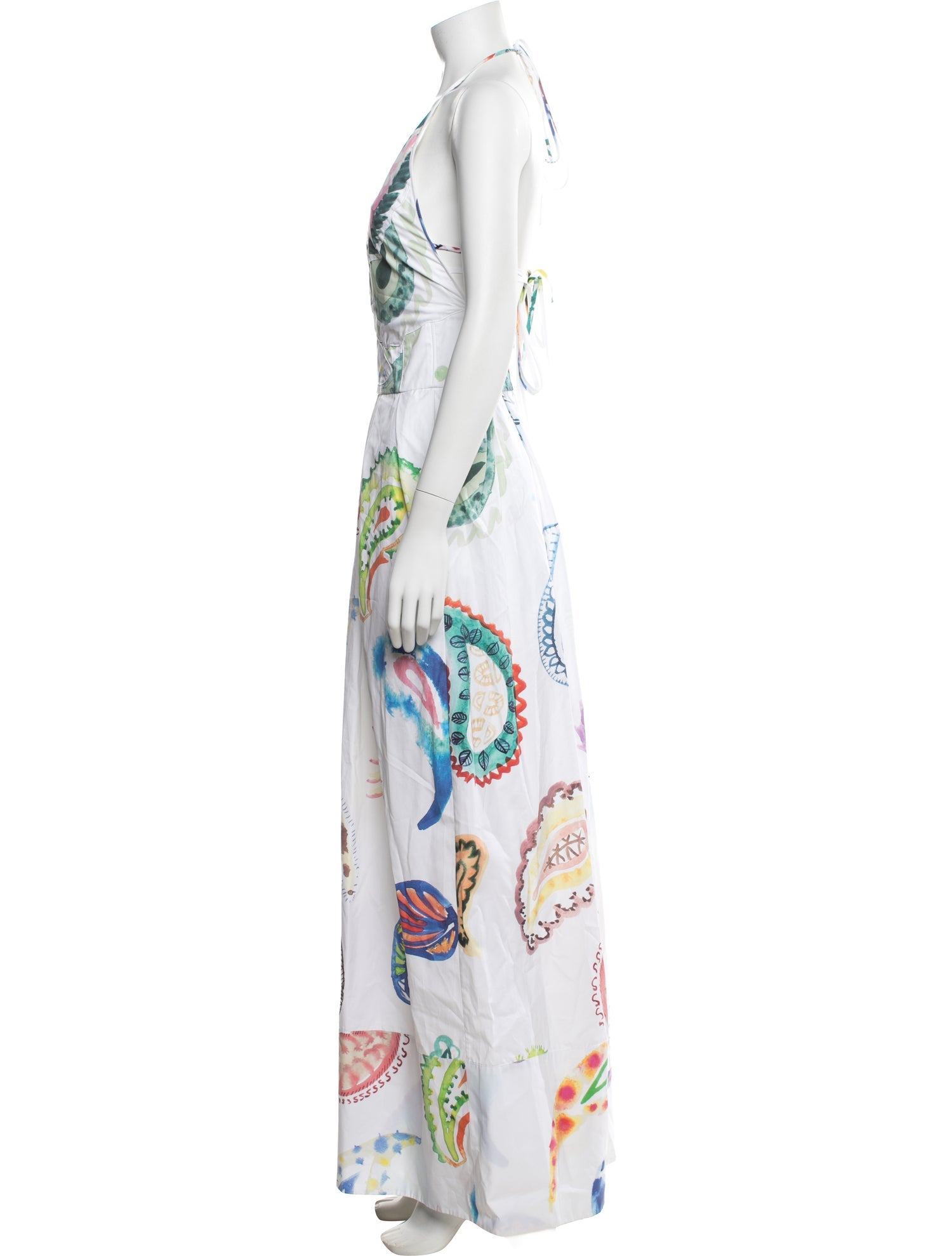 Rosie Assoulin Paisley Print Long Dress