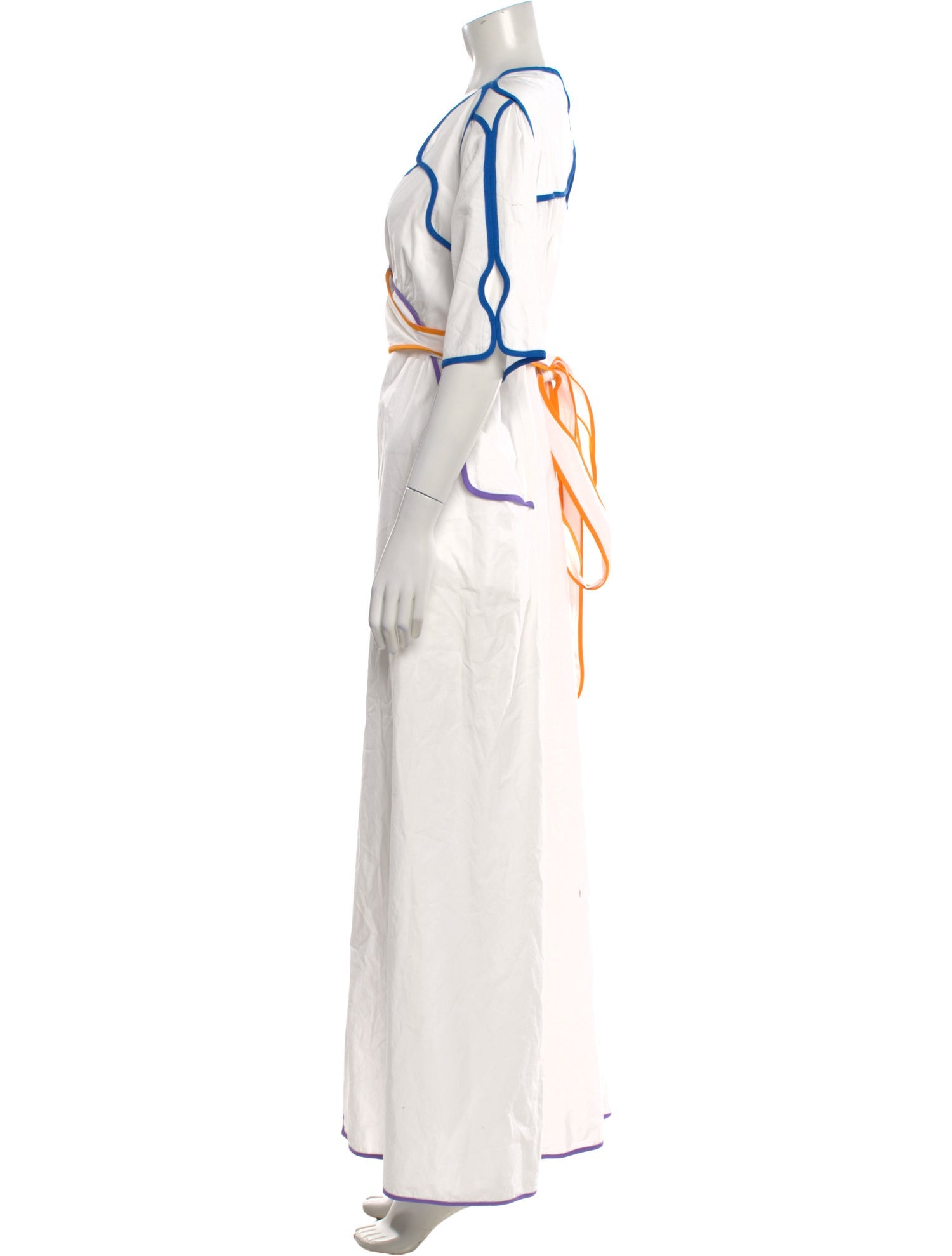 Rosie Assoulin V-Neck Long Dress