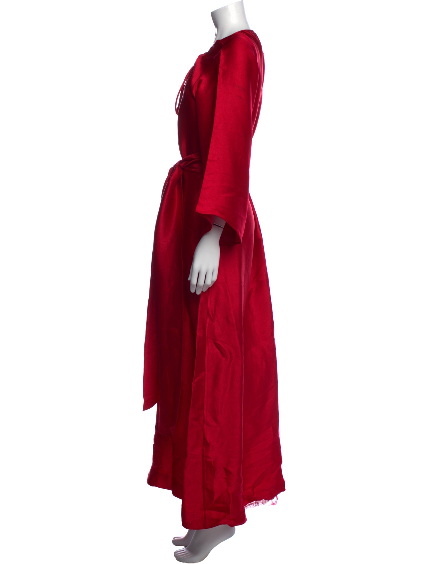 Rosie Assoulin Tie Neck Long Dress