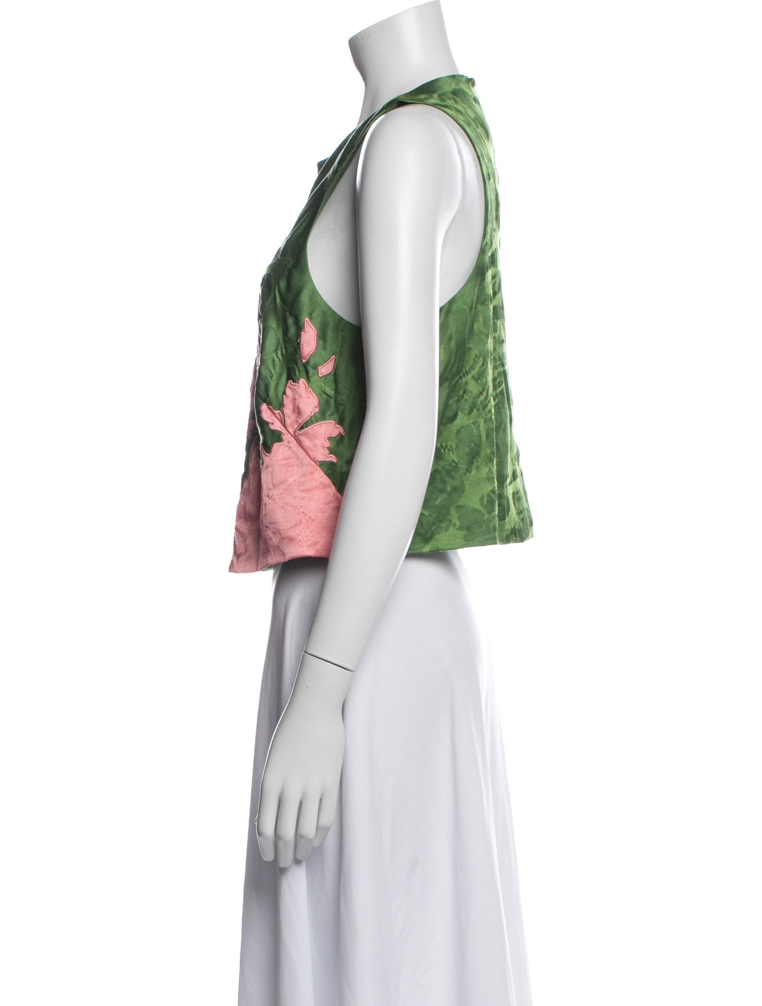 Rosie Assoulin Floral Print Crew Neck Top