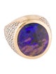 Irene Neuwirth 18K Boulder Opal & Diamond Cocktail Ring