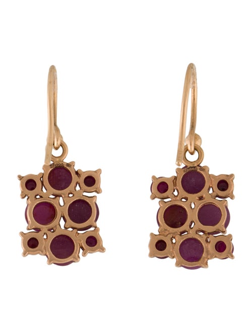 Irene Neuwirth 14K Ruby & Diamond Drop Earrings