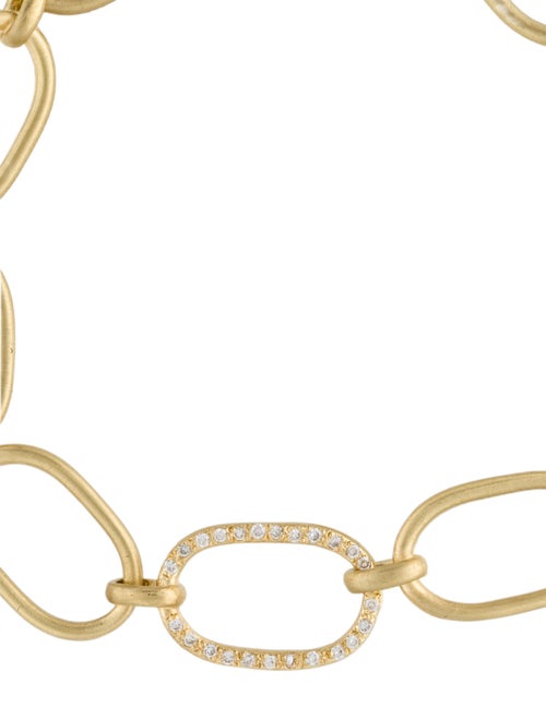 Irene Neuwirth 18K Diamond Oval Link Chain Bracelet