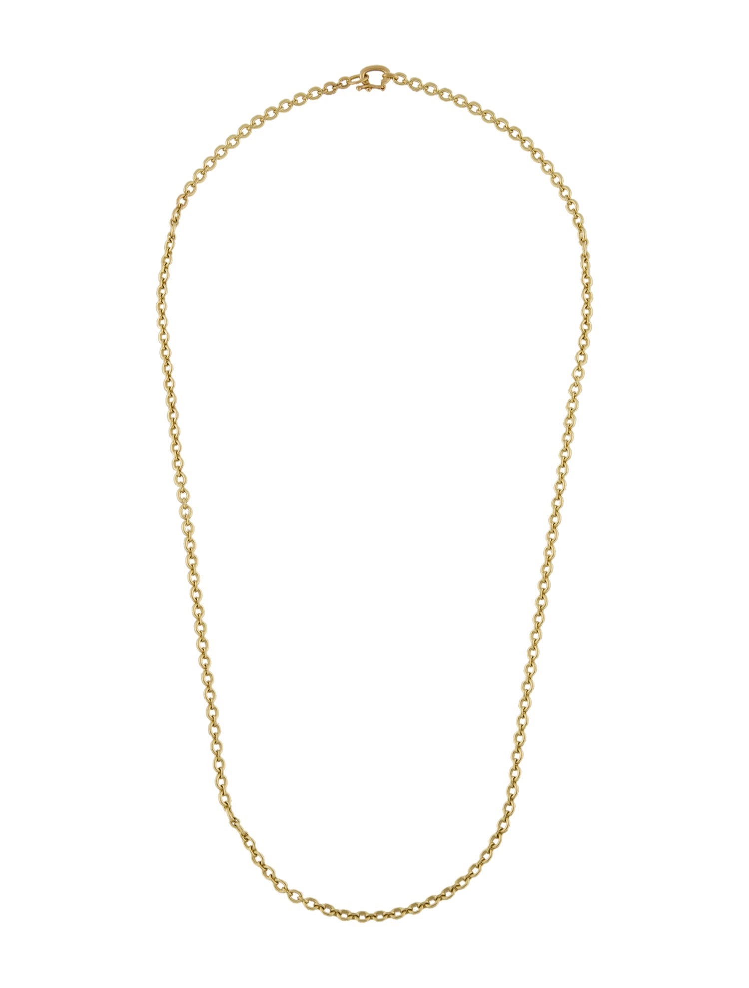 Irene Neuwirth 18K Tiny Oval Link Chain Necklace