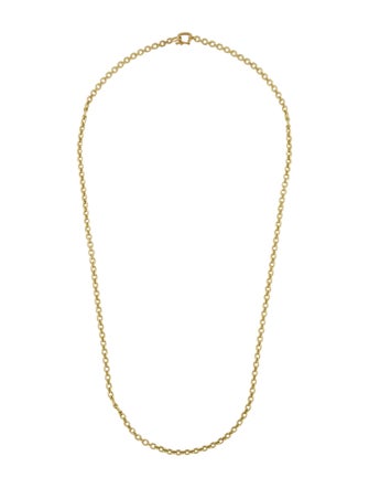 Irene Neuwirth 18K Tiny Oval Link Chain Necklace