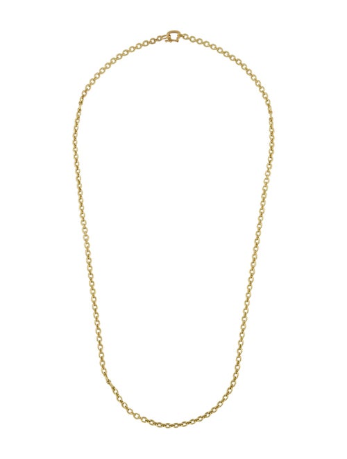 Irene Neuwirth 18K Tiny Oval Link Chain Necklace