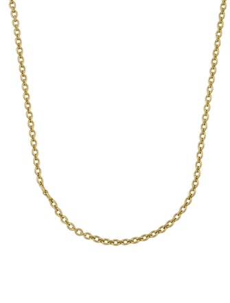 Irene Neuwirth 18K Tiny Oval Link Chain Necklace