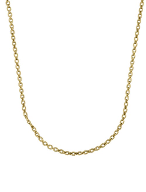 Irene Neuwirth 18K Tiny Oval Link Chain Necklace