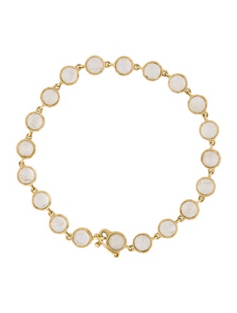 Irene Neuwirth 18K Moonstone Labradorite Small Classic Link Bracelet