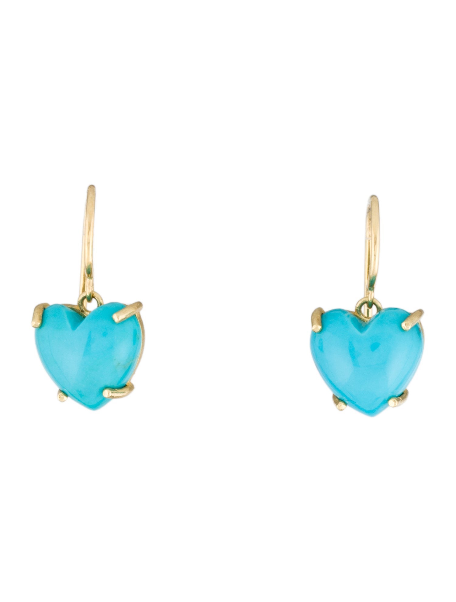 Irene Neuwirth 18K Turquoise Small Love Drop Earrings