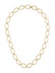 Irene Neuwirth 18K Diamond Large Oval Single Pave Link Chain Necklace