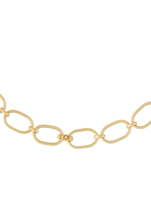 Irene Neuwirth 18K Diamond Large Oval Single Pave Link Chain Necklace