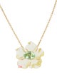 Irene Neuwirth 18K Citrine & Tourmaline One of a Kind Tropical Flower Pendant Necklace