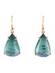 Irene Neuwirth 18K 22.62ctw Tourmaline & Diamond Drop Earrings