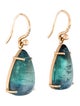 Irene Neuwirth 18K 22.62ctw Tourmaline & Diamond Drop Earrings