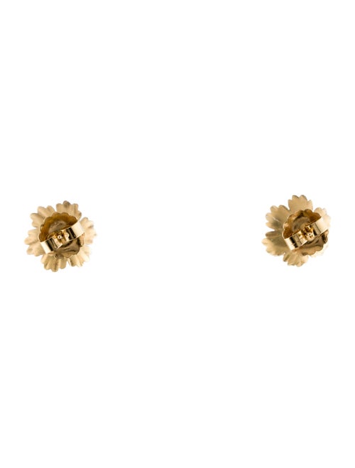 Irene Neuwirth 18K Pearl Petite Super Bloom Flower Stud Earrings