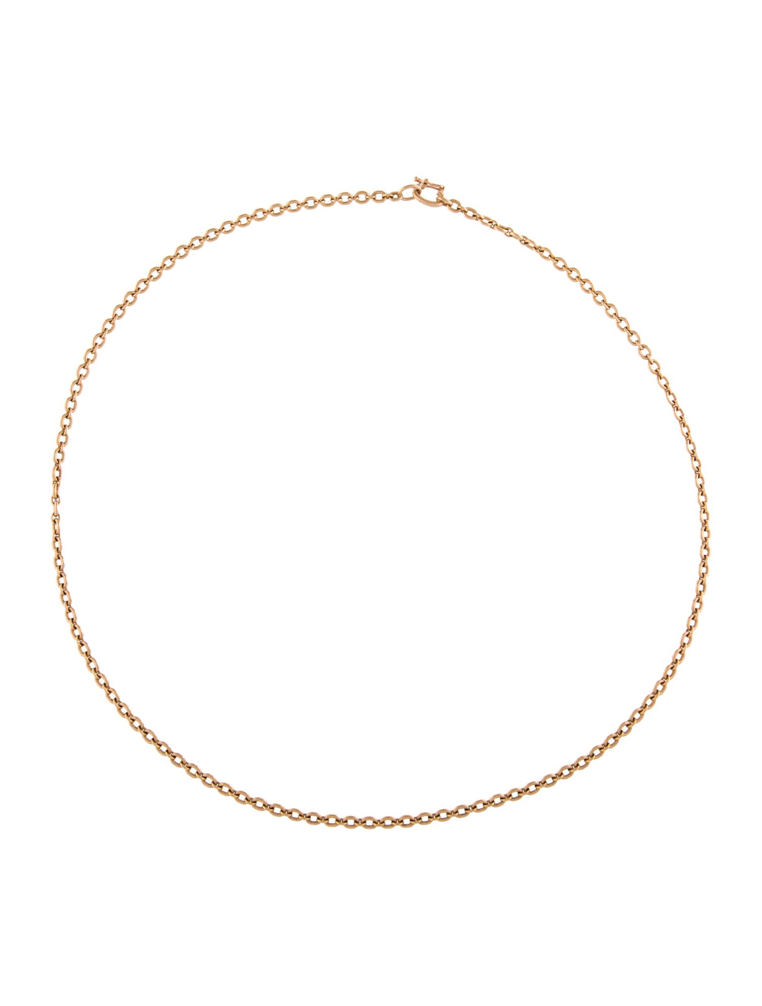 Irene Neuwirth 18KTiny Oval Link Chain Necklace