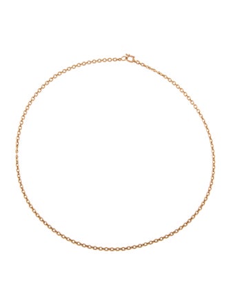 Irene Neuwirth 18KTiny Oval Link Chain Necklace