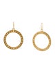 Irene Neuwirth 18K 5.38ctw Peach Moonstone Circle Drop Earrings