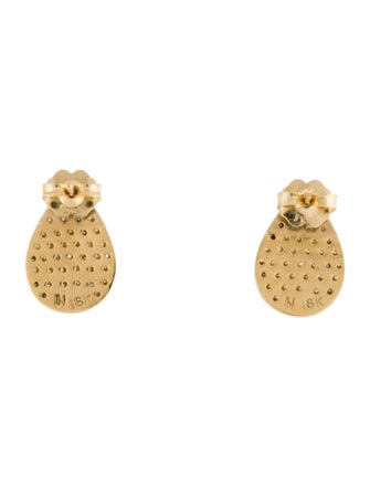 Irene Neuwirth 18K Diamond Pavé Teardrop Stud Earrings