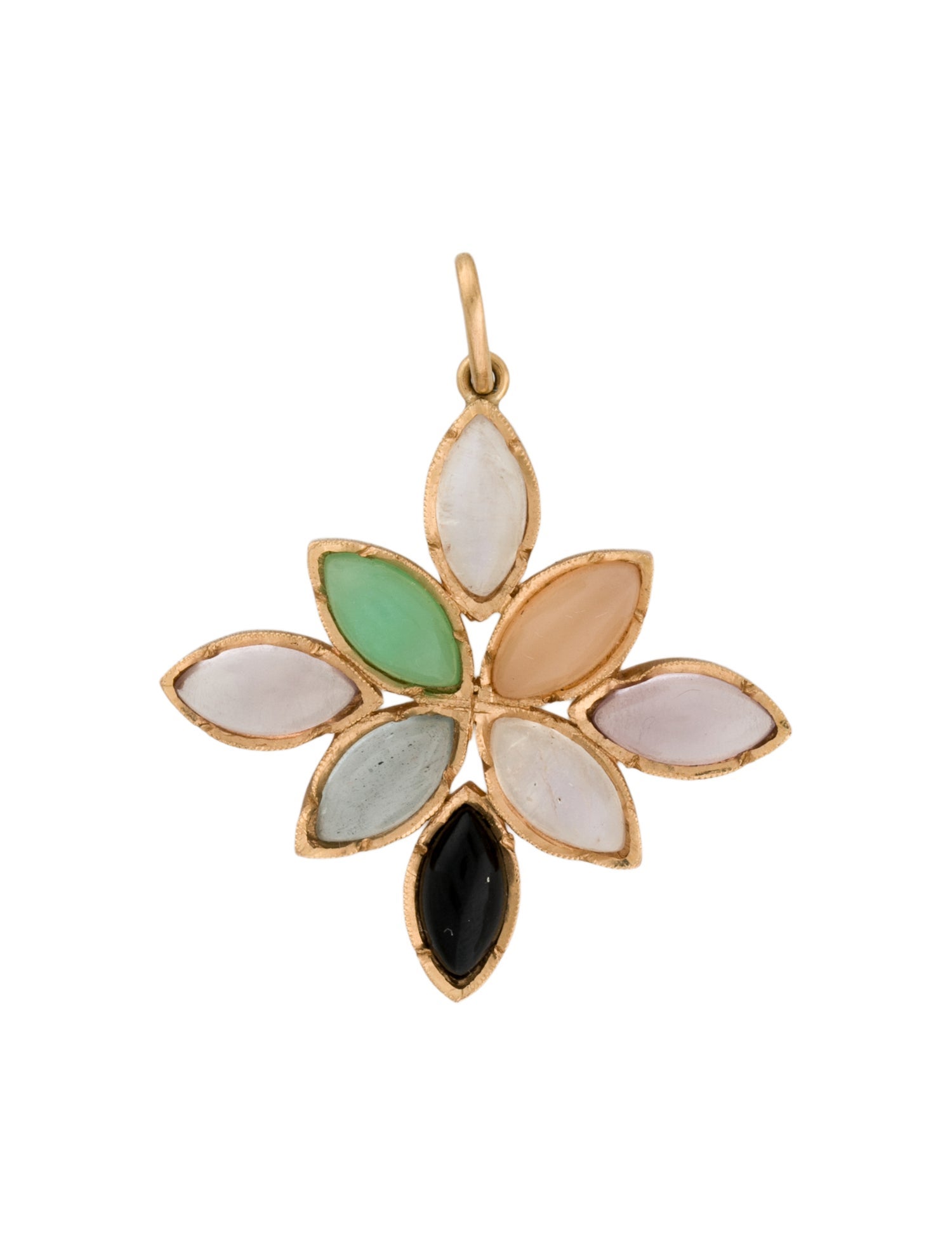 Irene Neuwirth 18K Multi-Stone Marquise Pendant