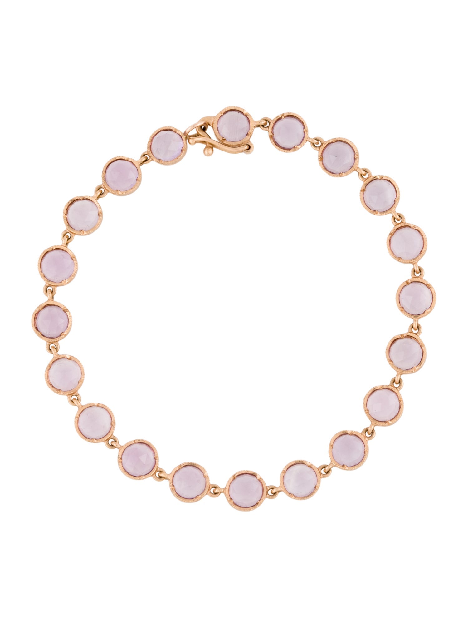 Irene Neuwirth 18K Amethyst Small Classic Station Bracelet