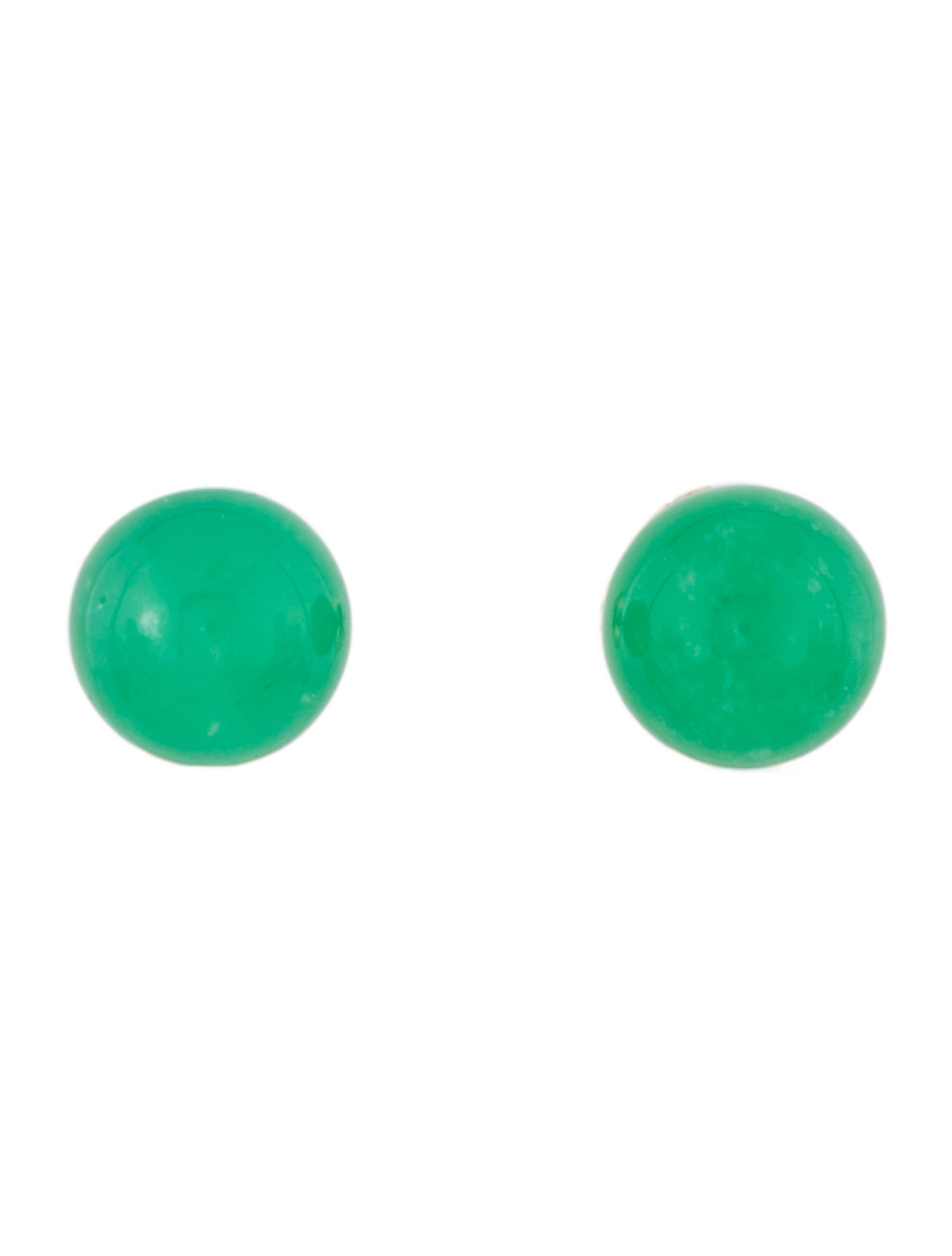 Irene Neuwirth 18K Chrysoprase Large Gumball Stud Earrings