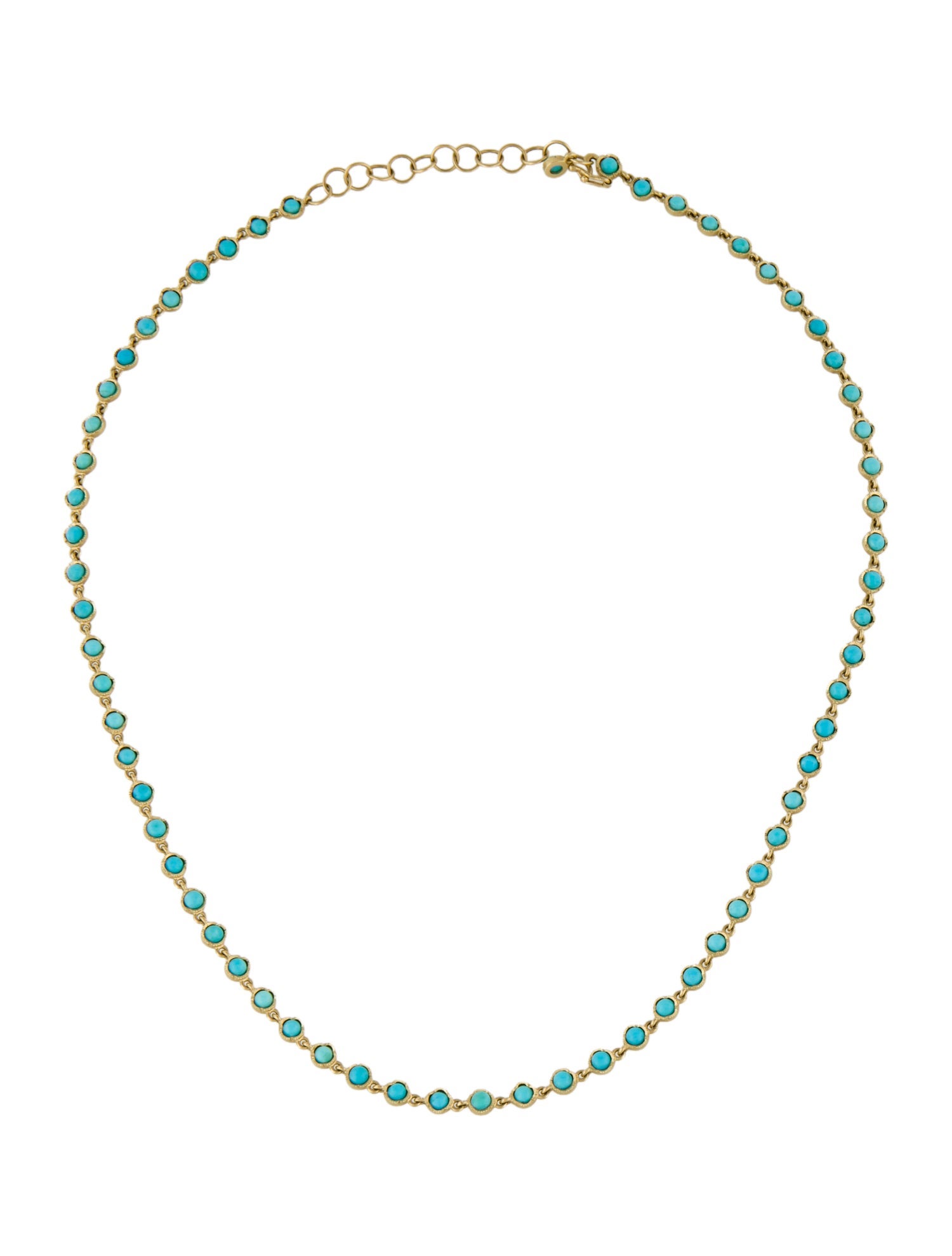 Irene Neuwirth 18K Turquoise Small Classic Link Necklace