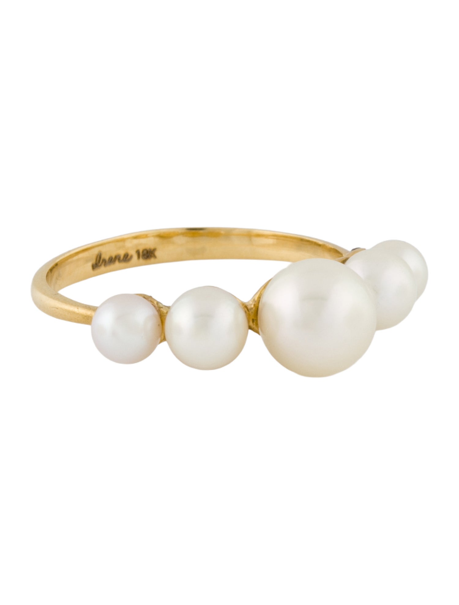 Irene Neuwirth 18K Pearl Gumball Mixed Cocktail Ring