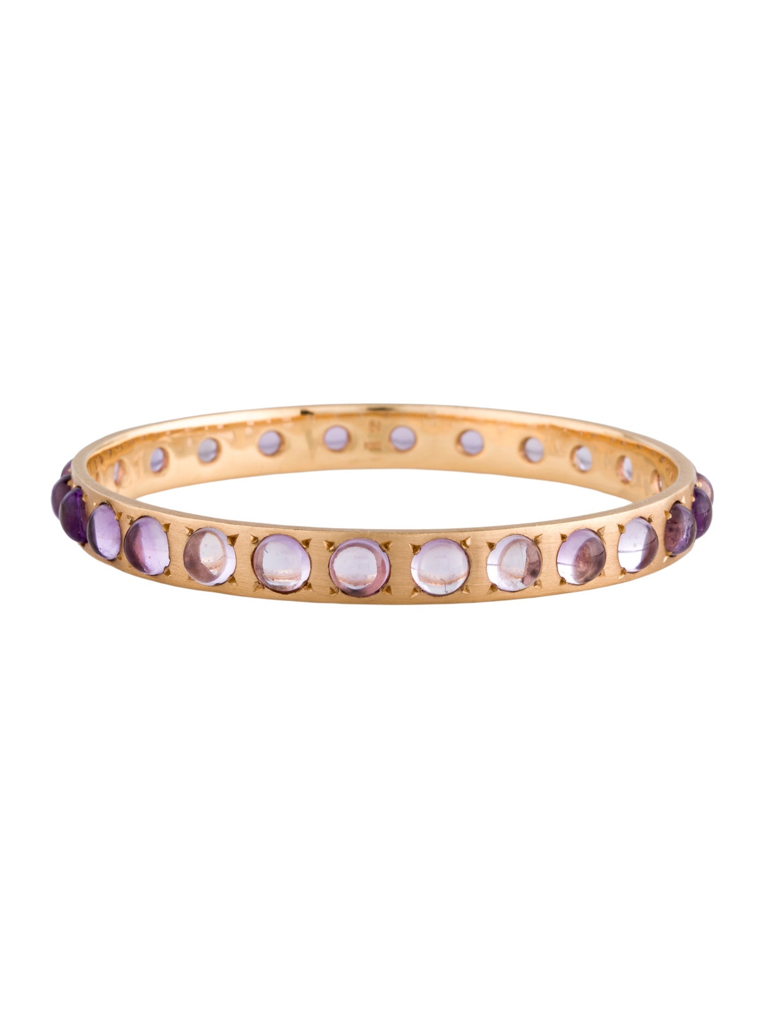 Irene Neuwirth 18K Amethyst Rose de France Bangle