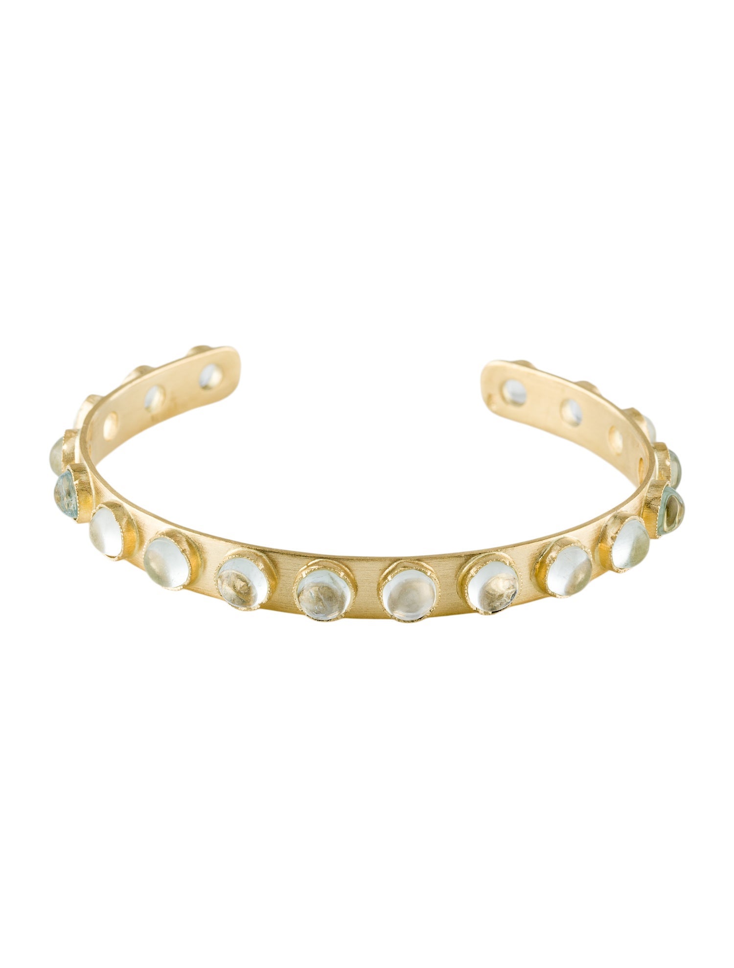 Irene Neuwirth 18K Moonstone Petite Classic Cuff Bracelet