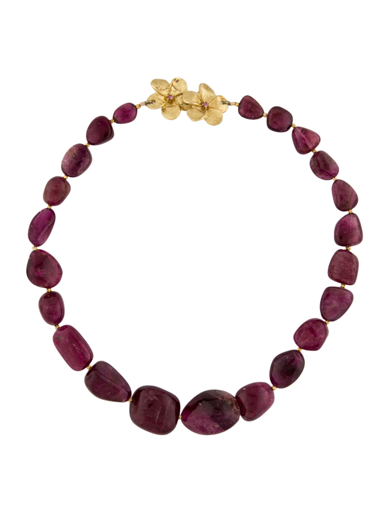 Irene Neuwirth 18K Tourmaline & Sapphire Bead Strand Necklace