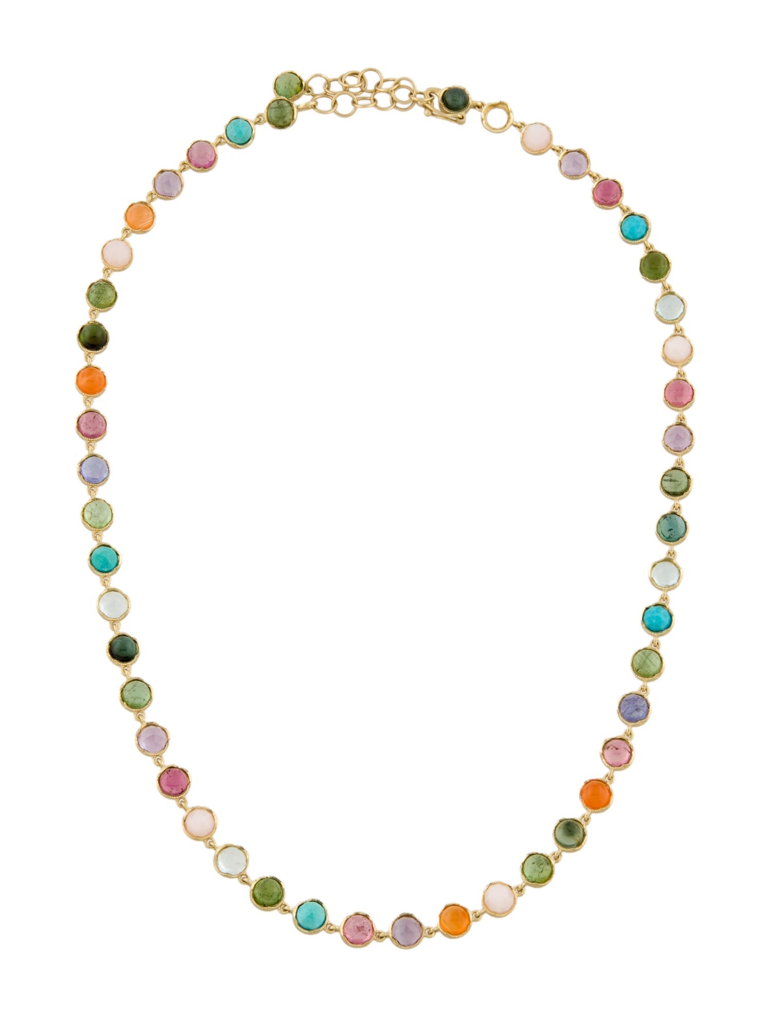 Irene Neuwirth 18K Multistone Small Classic Link Mixed Necklace