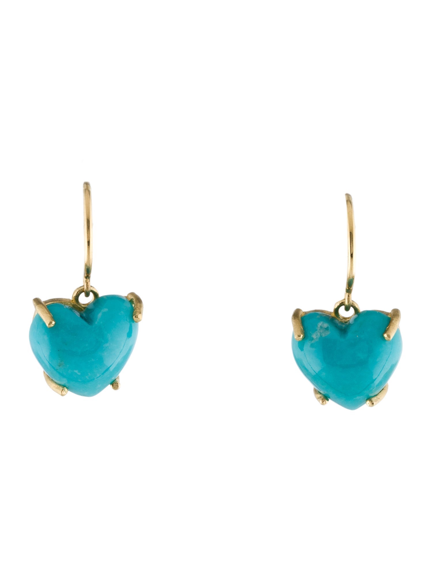 Irene Neuwirth 18K Turquoise Small Love Drop Earrings