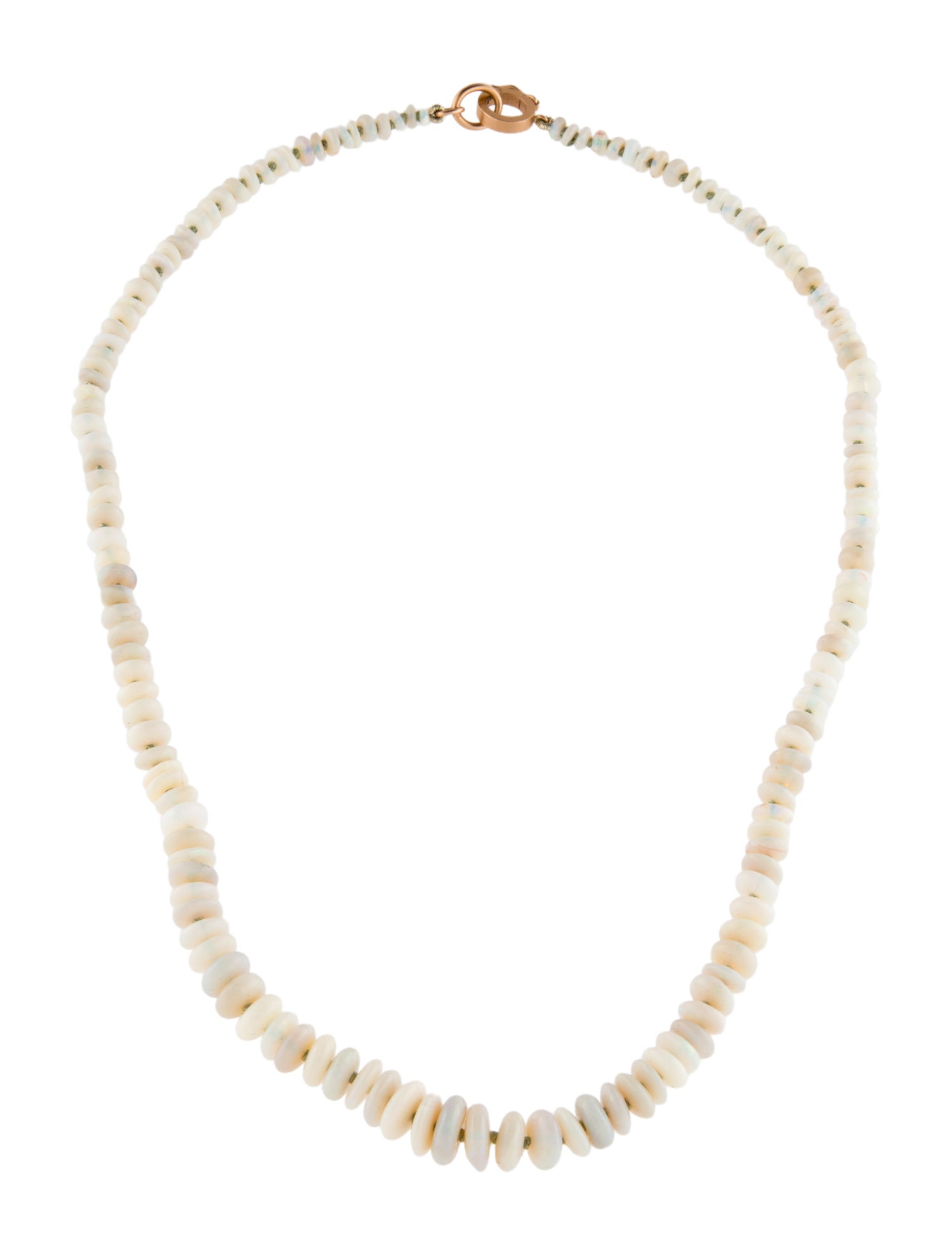 Irene Neuwirth 18K Opal Graduated Bead Strand Necklace