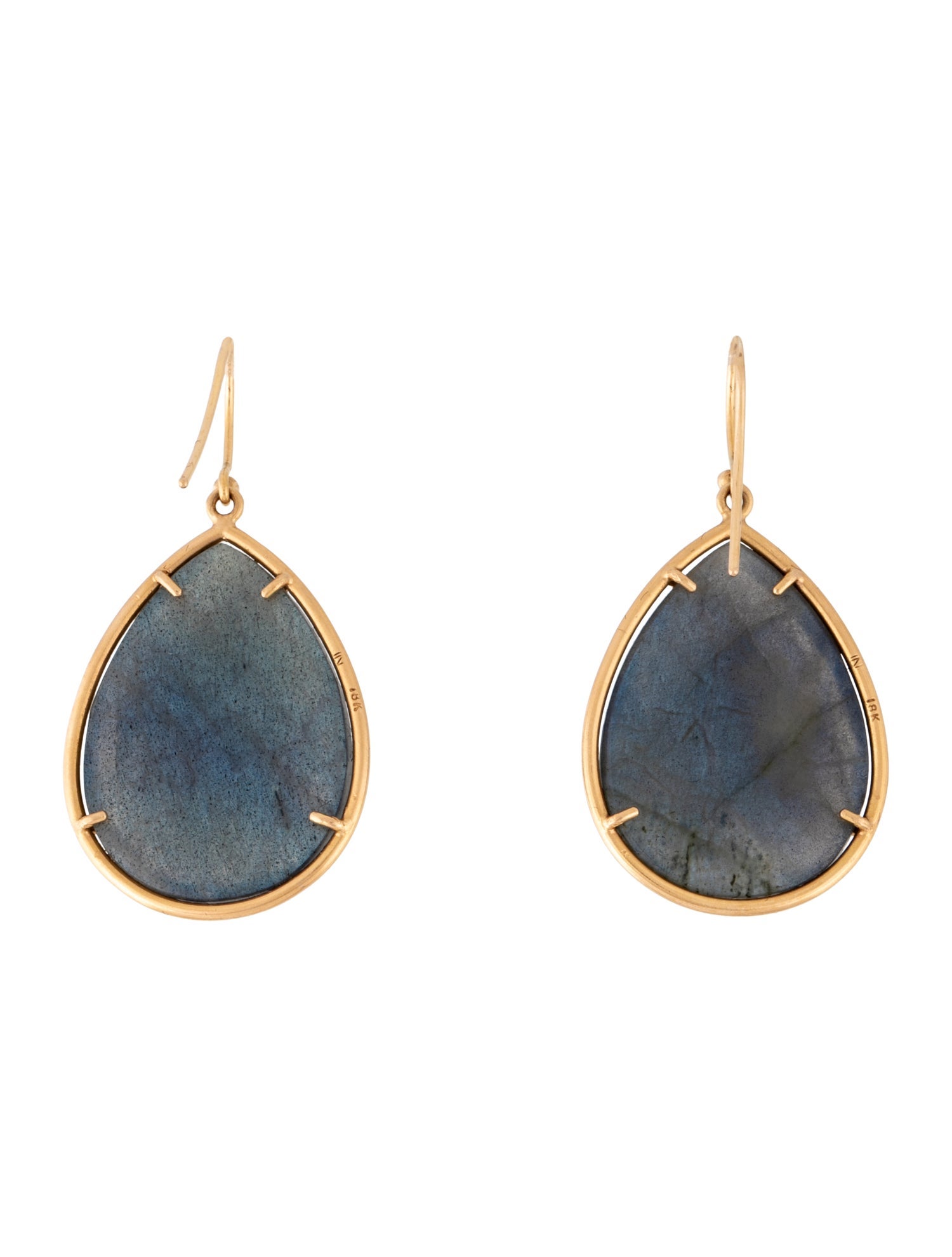 Irene Neuwirth 18K Labradorite Tear Drop Earrings