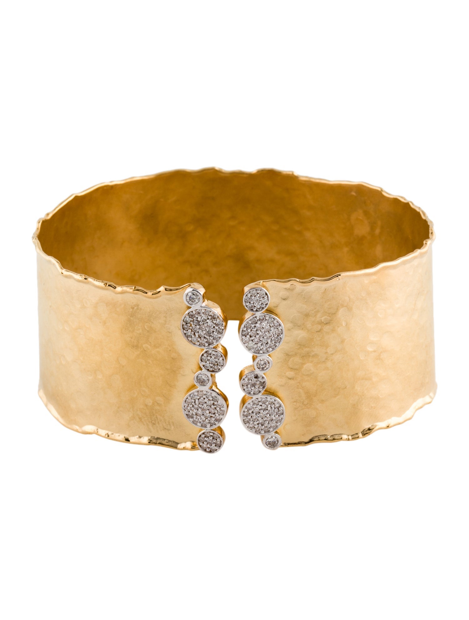 I. Reiss 14K Diamond Cuff Bracelet