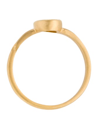 I. Reiss 14K Diamond Matte Finish Oval Cocktail Ring