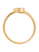 I. Reiss 14K Diamond Matte Finish Oval Cocktail Ring