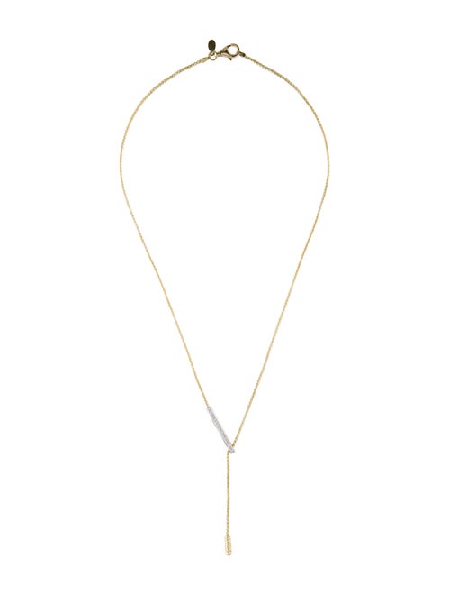 I. Reiss 14K Diamond Lavalier Slider Necklace